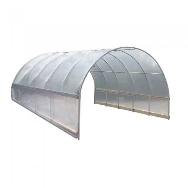 Jiggly Greenhouse® The Essentials DIY Greenhouse Low Tunnel Kit - 13'W x 100'L x 9'H