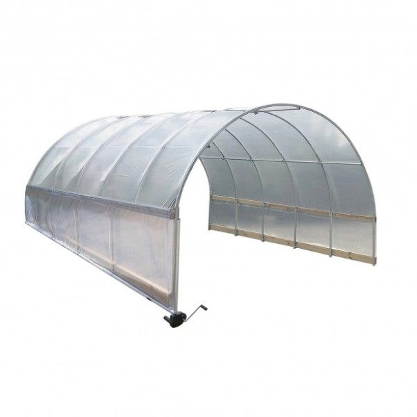 Jiggly Greenhouse® The Foundation DIY Greenhouse Low Tunnel Kit - 13'W x 100'L x 9'H