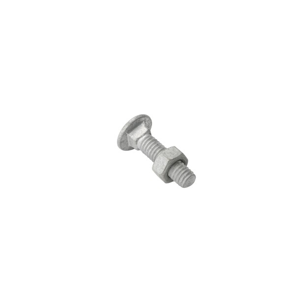 Jiggly Greenhouse 5/16" x 1 1/4" Carriage Bolt & Nut HDG - Galvanized