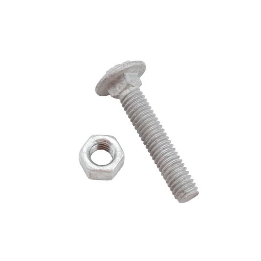 Jiggly Greenhouse 5/16" x 1 3/4" Carriage Bolt & Nut HDG - Galvanized