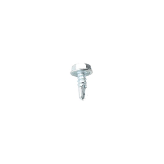 1/2" #10 Hex Zinc Plated Steel Self-Tapping Tek Screw (Washer Head)