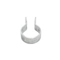 1 5/8" Brace Band End Connector [12 Gauge] - Rail End Band (Galvanized Steel) Jiggly Greenhouse®