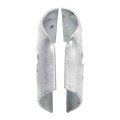 1 3/8" x 1 3/8" End Rail Clamp - T Clamp For 90° Angles In Greenhouse Frame (Pressed Steel) Jiggly Greenhouse®