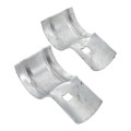 2 1/2" [2 3/8" OD] x 1 5/8" End Rail Clamp - T Clamp For 90° Angles In Greenhouse Frame (Pressed Steel) Jiggly Greenhouse®
