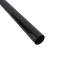 Black Ground Post Sleeve for 1 3/8" OD Pipe (Black Powder Coated Steel)