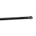 Black Ground Post Sleeve for 1 3/8" OD Pipe (Black Powder Coated Steel)