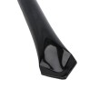 Black Ground Post Sleeve for 1 3/8" OD Pipe (Black Powder Coated Steel)