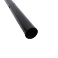 Black Ground Post Sleeve for 1 3/8" OD Pipe (Black Powder Coated Steel)