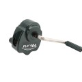 Jiggly Greenhouse Dual Sidewall Manual Hand Crank Winch Set With Snap-On Film Clamps For Greenhouse Ventilation (Deluxe Kit)