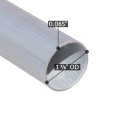 10' 6" Long x 1 3/8" Round Greenhouse Frame Galvanized Tubing Pipe [0.055" Wall] Galvanized Steel Jiggly Greenhouse®