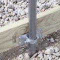 Jiggly Greenhouse® Wood To Steel Post Line Adapter Installation (Lumber Not Included)