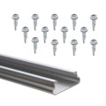 Jiggly Greenhouse® Aluminum U-Channel With Installation Screws (Included)