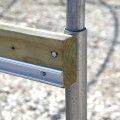 Jiggly Greenhouse® Aluminum Locking U-Channel For Jiggly Greenhouse® Jiggly Wire (6.5 ft.) - JG-JWC66A