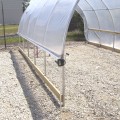 Jiggly Greenhouse Dual Sidewall Manual Hand Crank Winch Set With Snap-On Film Clamps For Greenhouse Ventilation (Deluxe Kit)