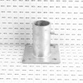 2 1/2" (Fits 2 3/8" OD) Post Floor Flanges - Ground Mount Floor Flange (Pressed Steel) Jiggly Greenhouse®