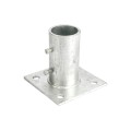 2 1/2" (Fits 2 3/8" OD) Post Floor Flanges - Ground Mount Floor Flange (Pressed Steel) Jiggly Greenhouse®