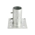 2 1/2" (Fits 2 3/8" OD) Post Floor Flanges - Ground Mount Floor Flange (Pressed Steel) Jiggly Greenhouse®