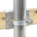 Universal Wood to Steel Frame Adapter - Universal Post Adapter (Pressed Steel) Jiggly Greenhouse®