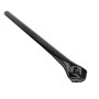 Black Ground Post Sleeve for 1 5/8" OD Pipe (Black Powder Coated Steel)