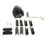 Jiggly Greenhouse Dual Sidewall Manual Hand Crank Winch Set With Snap-On Film Clamps For Greenhouse Ventilation (Deluxe Kit)