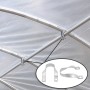 1 3/8" x 1 3/8" Greenhouse Cross-Connector - Purlin Bracket (Galvanized Steel) Jiggly Greenhouse®