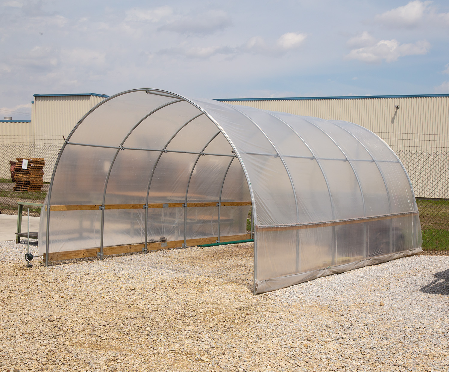 Greenhouse Plastic On Hoop House