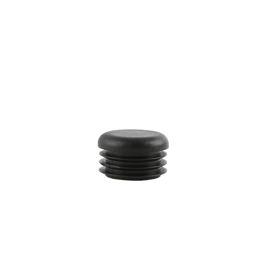 Black Poly Plug Cap for 1-3/8 OD or 1.125 ID Steel Pipe