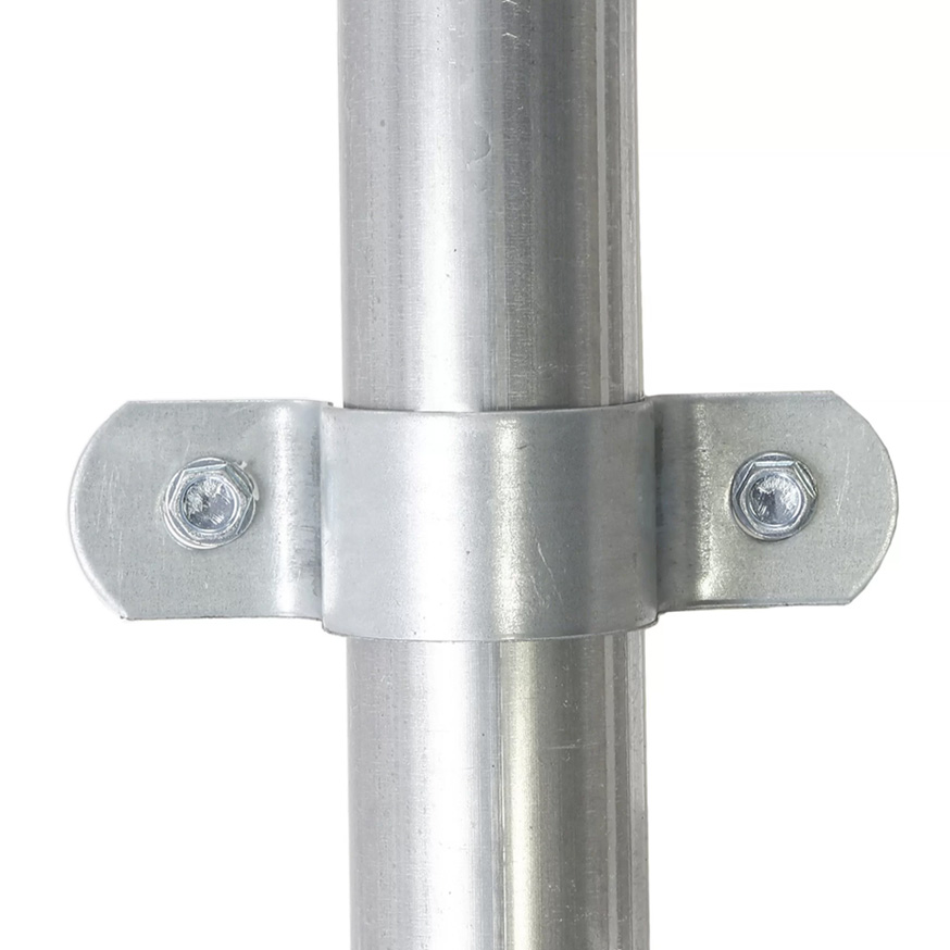 1-3/8 OD Pipe Strap with 2 Holes for Ridge Poles
