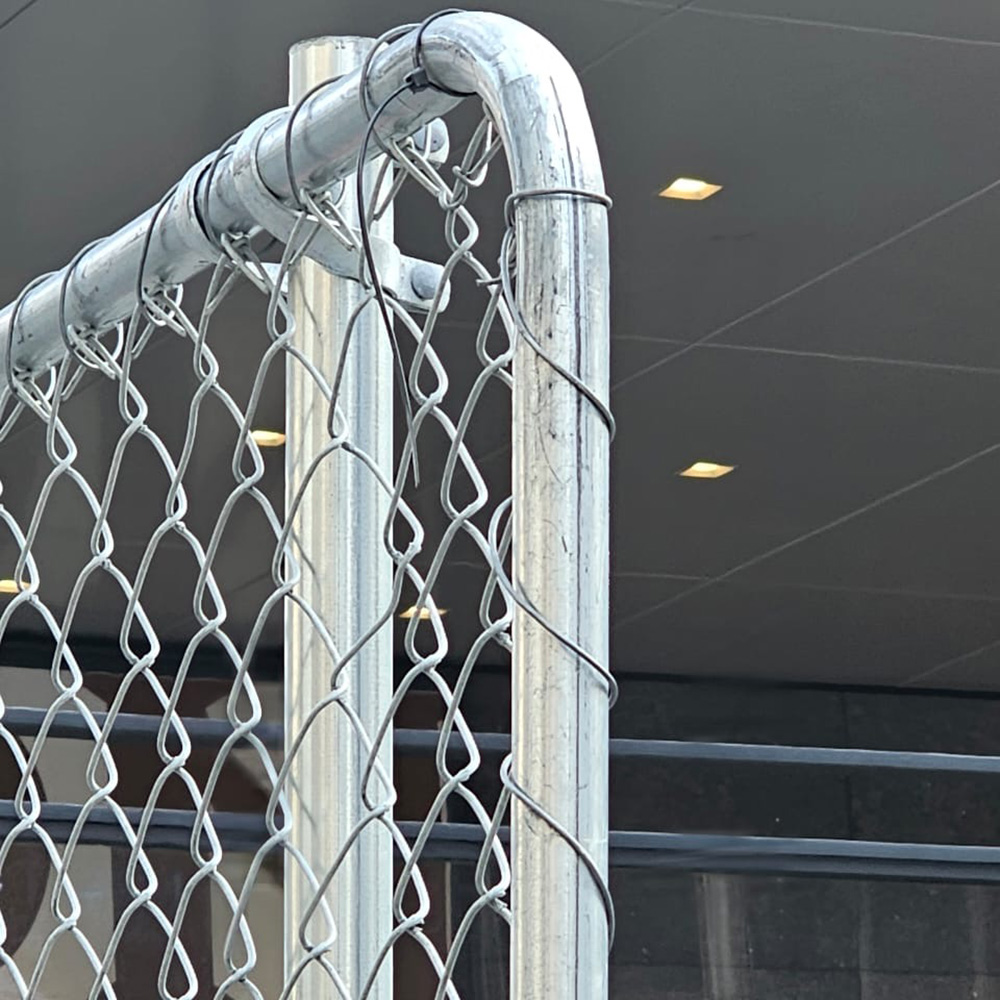 Purlin Brackets Installation for Even Sign Use Close Up