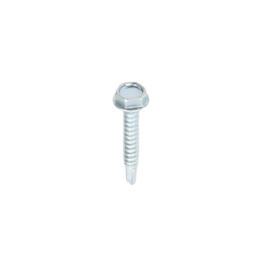 1-1/4 Zinc-Plated Tek Screws with Washer Head